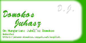 domokos juhasz business card